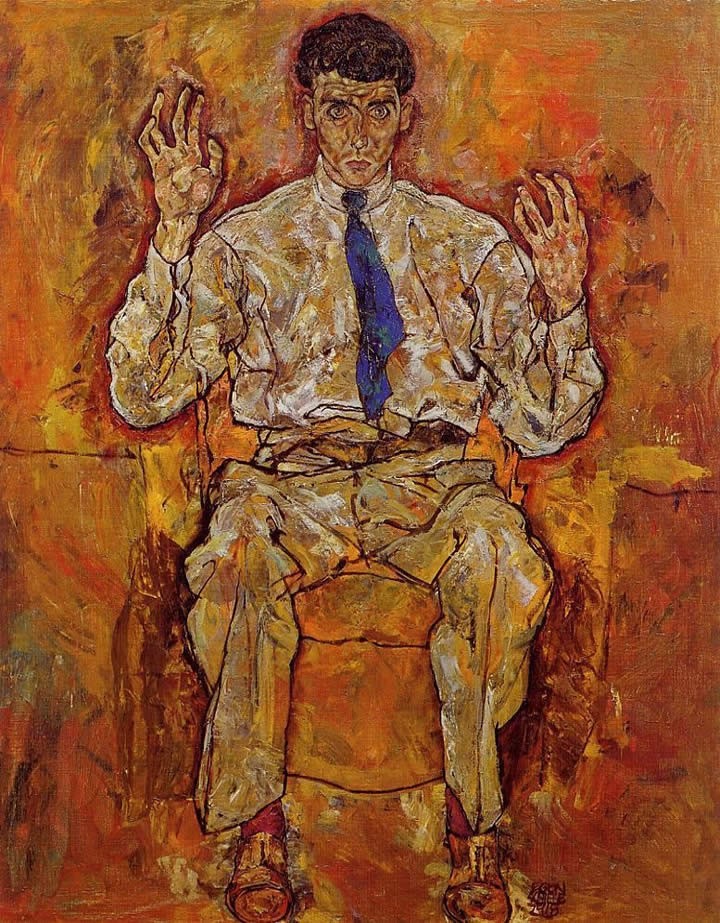 Egon Schiele Portrait of Albert Paris von Gutersloh